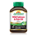 Jamieson No Fishy Aftertaste - Wild Salmon & Fish Oil 210 SoftGels | Omega-3 EPA & DHA