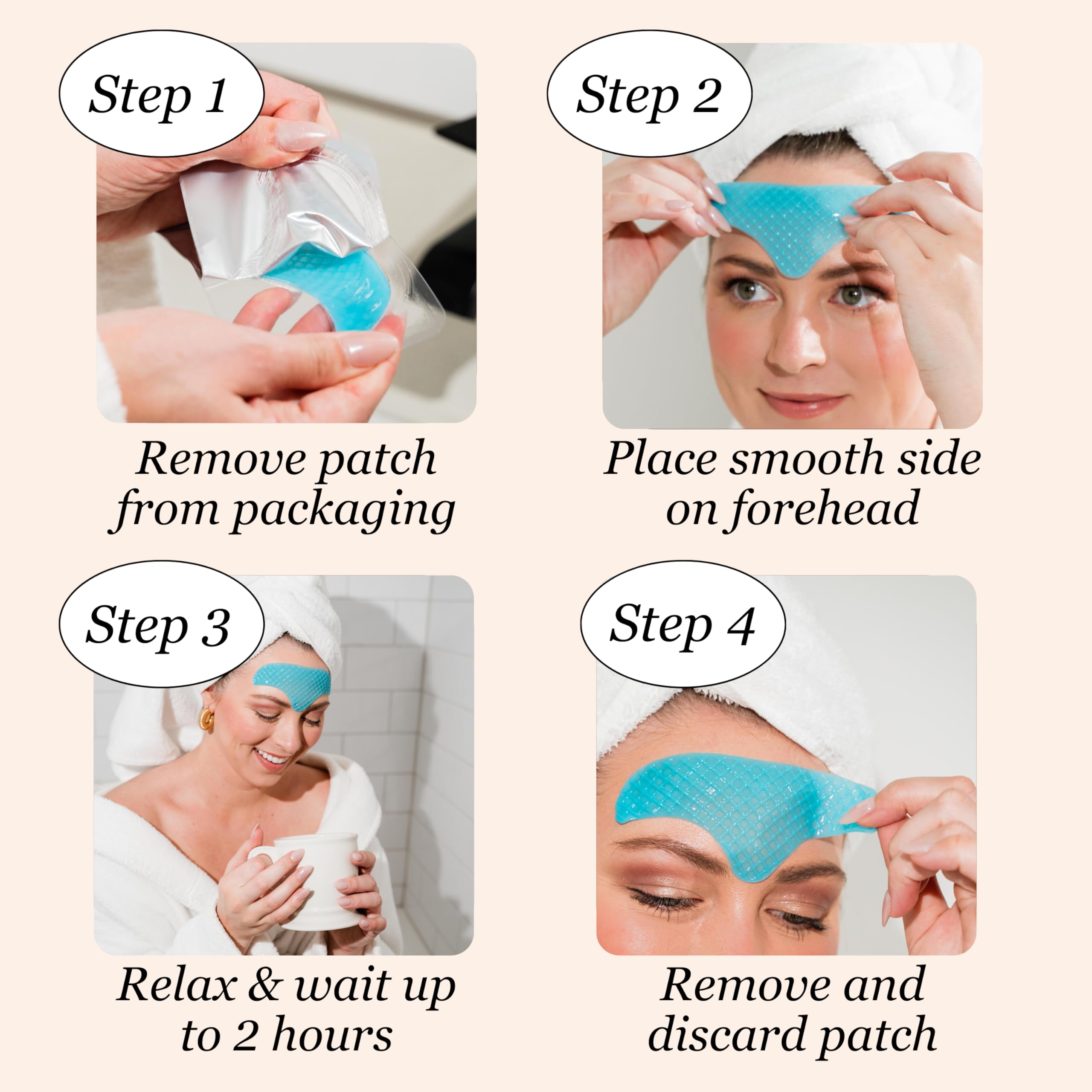 JANE VINE Forehead Wrinkle Patches – Anti Wrinkle, Cooling Collagen Hydration (20 Pcs)
