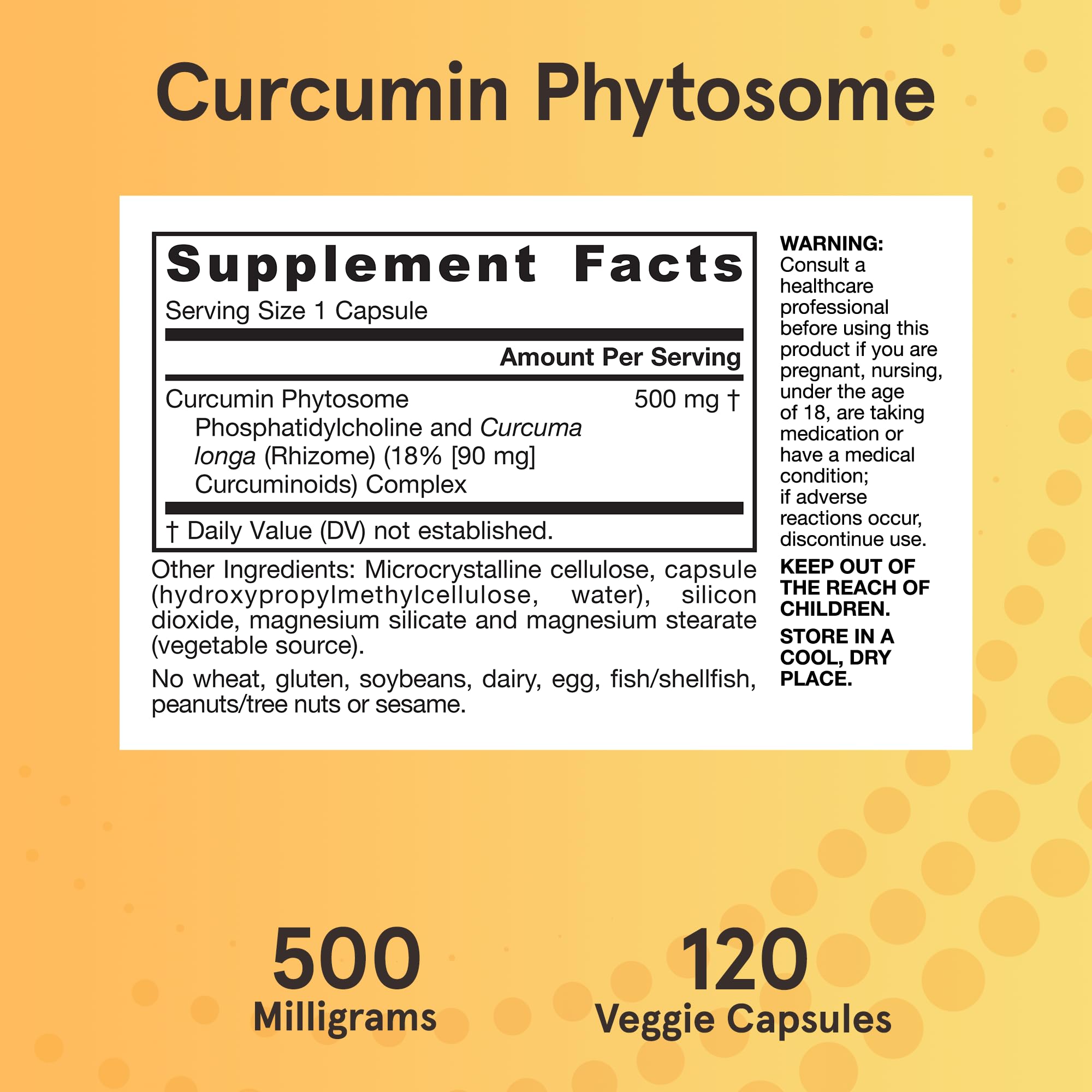Jarrow Formulas Curcumin Phytosome 500 mg with Meriva – Joint Health & Antioxidant Support – 120 Veggie Capsules