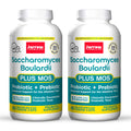 Jarrow Formulas Saccharomyces Boulardii + MOS – 5 Billion CFU per Serving, 90 Delayed-Release Veggie Caps, 2-Pack Probiotic + Prebiotic