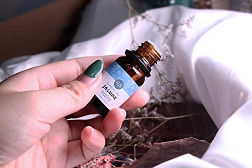 2-Pack Jasmine Essential Oil 100% Pure Organic Aroma Oil (2x10ml) for Diffusers