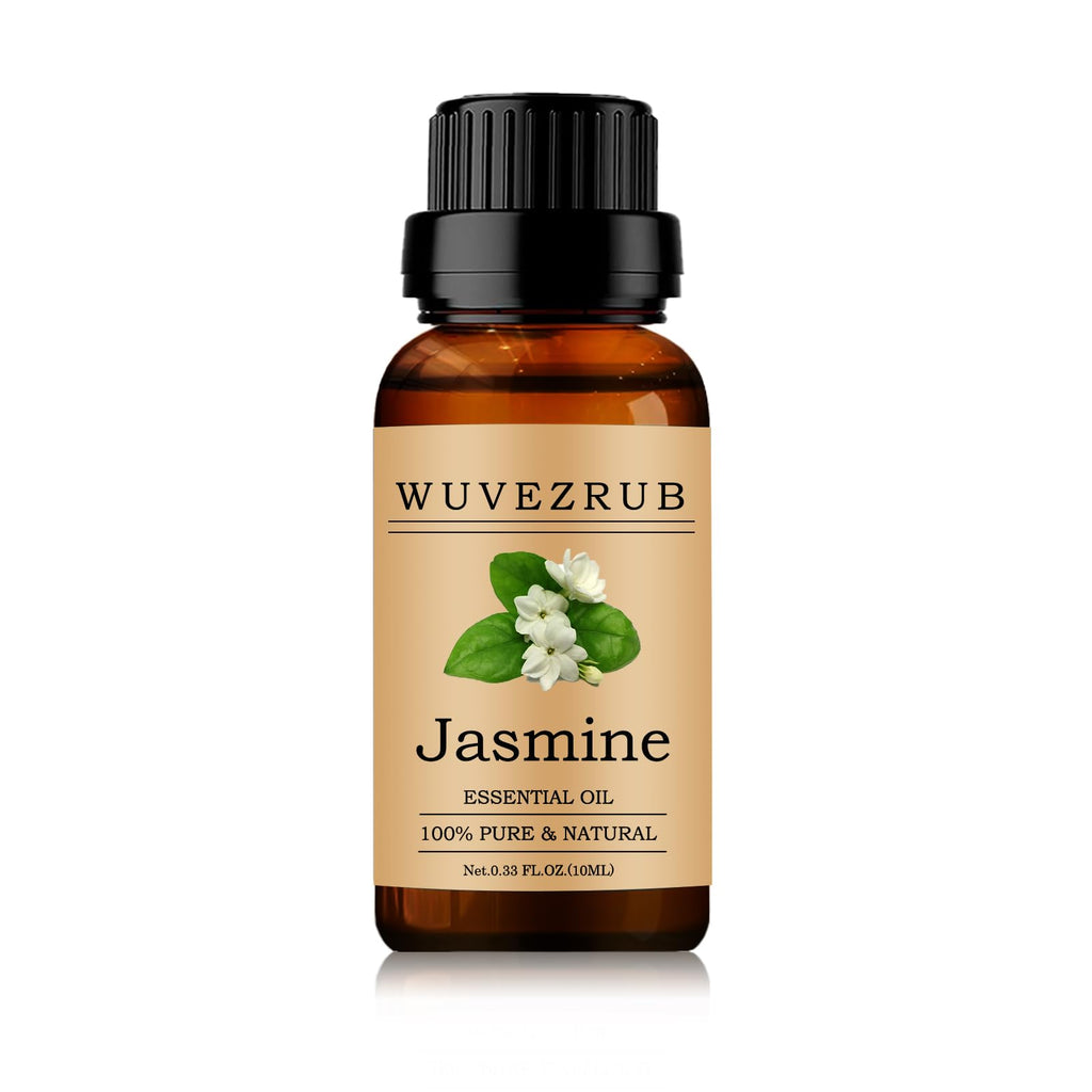 Jasmine Essential Oil 10ml – Organic 100% Pure & Natural for Aromatherapy Diffuser (0.33 fl oz)