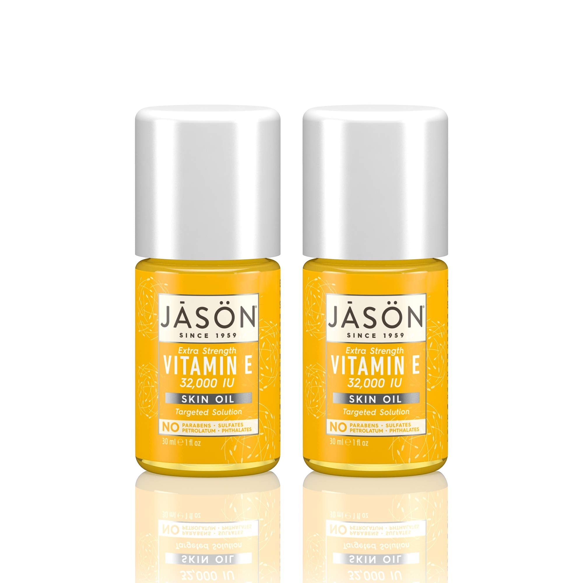 JASON Vitamin E 32,000 IU Extra Strength Skin Oil – Targeted Solution, 1.1 oz Bottle (Pack of 2)