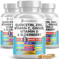 JB Wellness Co Immune Support: Quercetin, Zinc, Vitamin C & D + Bromelain (180 Count)