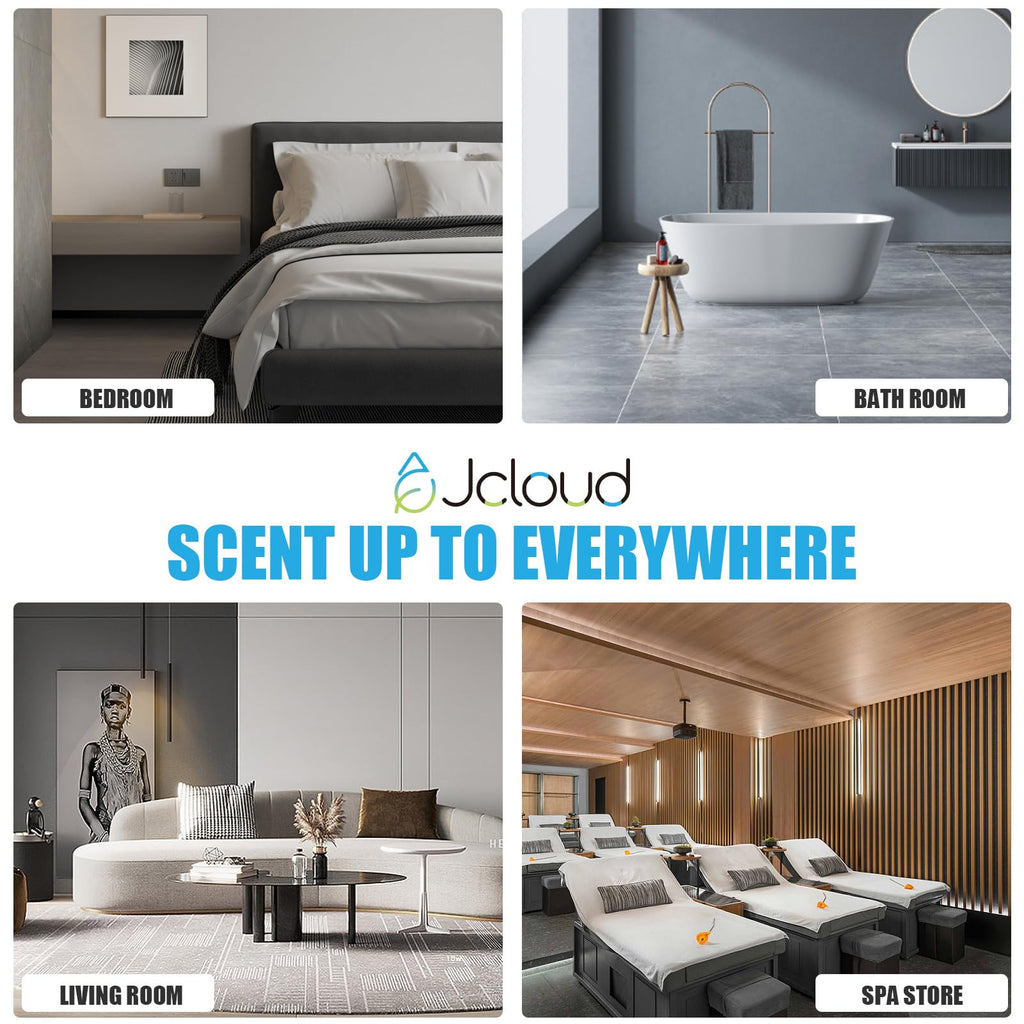 JCLOUD Upgrade Floor-Standing Scent Air Machine | 5000 Sq Ft Waterless Diffuser with Bluetooth App