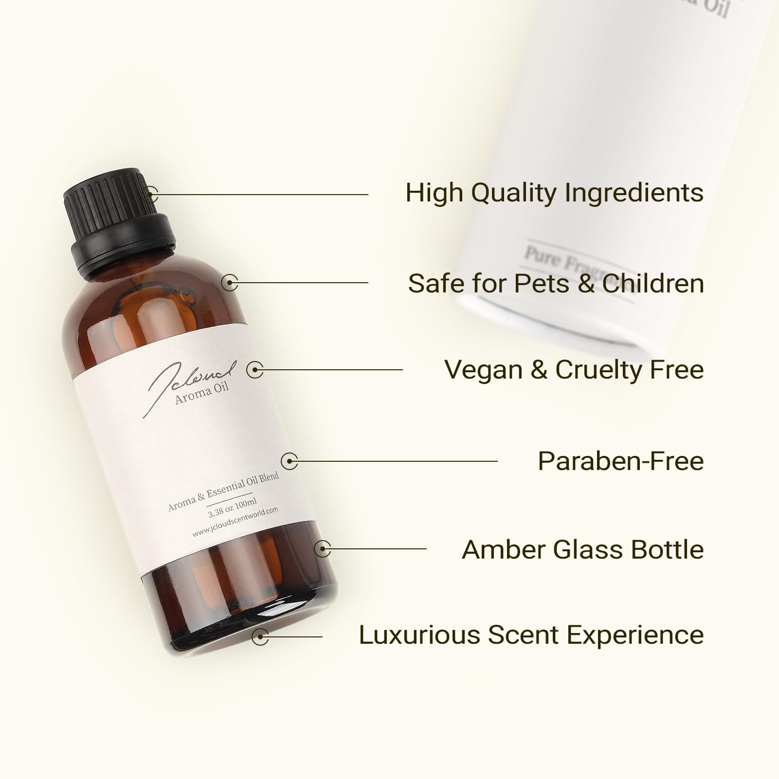 JCLOUD Golden Osmanthus Hotel Diffuser Oil | Luxury Natural Fragrance for Home & Spa