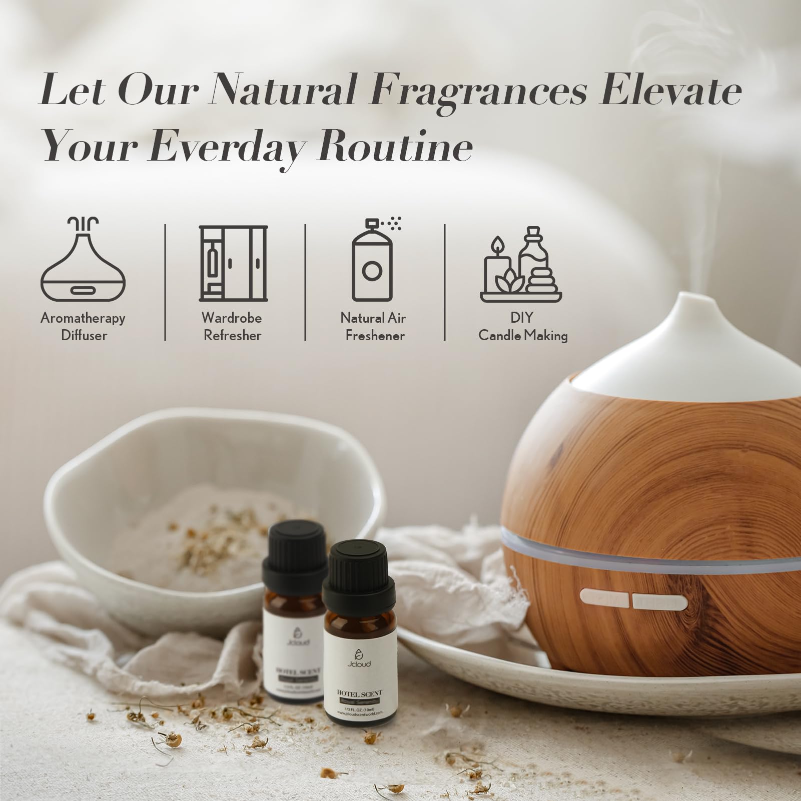JCLOUD Royal Serenity Essential Oil – Luxury Hotel Scent Diffuser Oil (10mL)