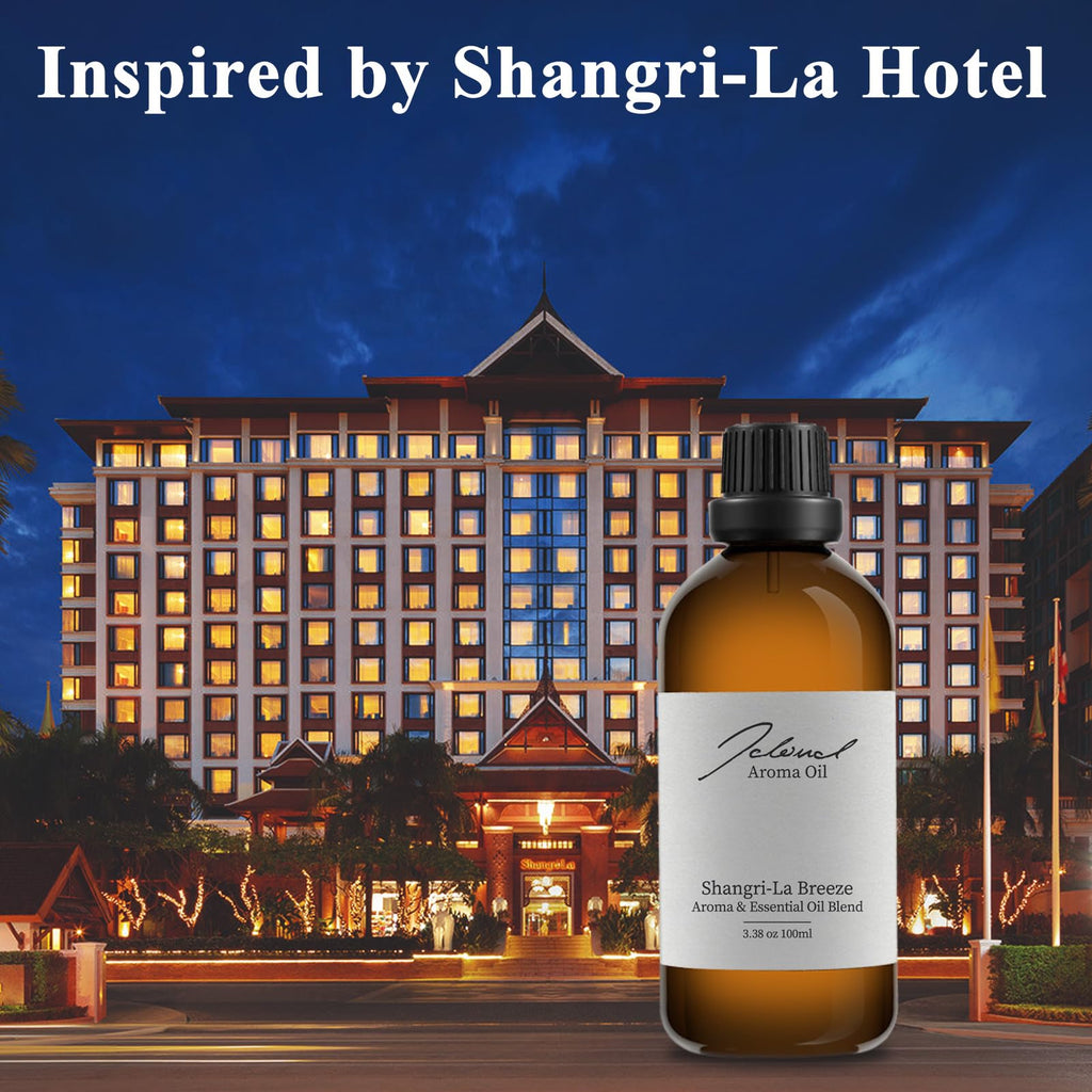 JCLOUD Shangri-La Breeze Essential Oil – Hotel Scent for Diffusers | Cedarwood & Sandalwood 100mL