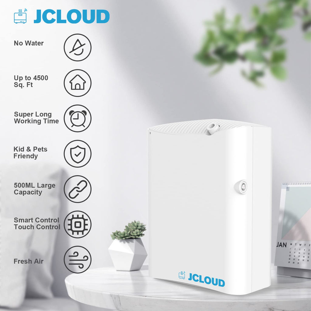 JCLOUD Smart Scent Air Machine Pro - Cold Air Diffusion for Home & HVAC, 500ML, Waterless, Up to 4500 Sq Ft, White