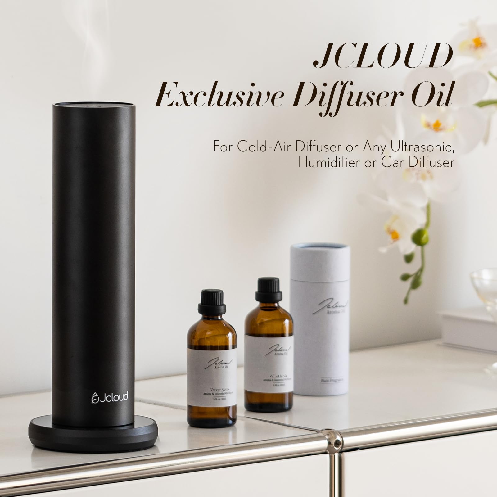 JCLOUD Velvet Noir Essential Oil for Scent Air Machine | Luxury Diffuser Oil 100mL