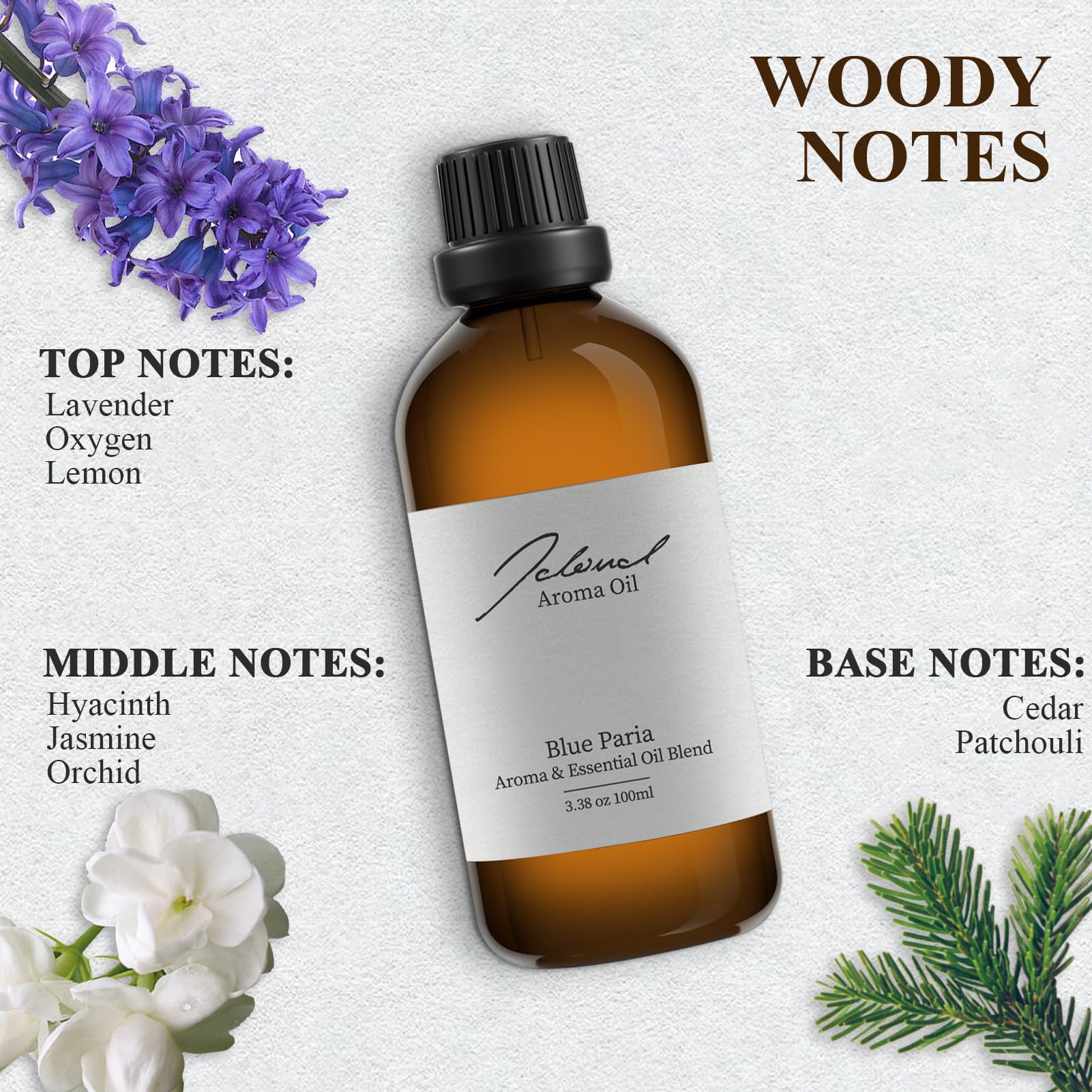 JCLOUD Blue Paria Essential Oil – Hotel Scent Diffuser Oil 100mL