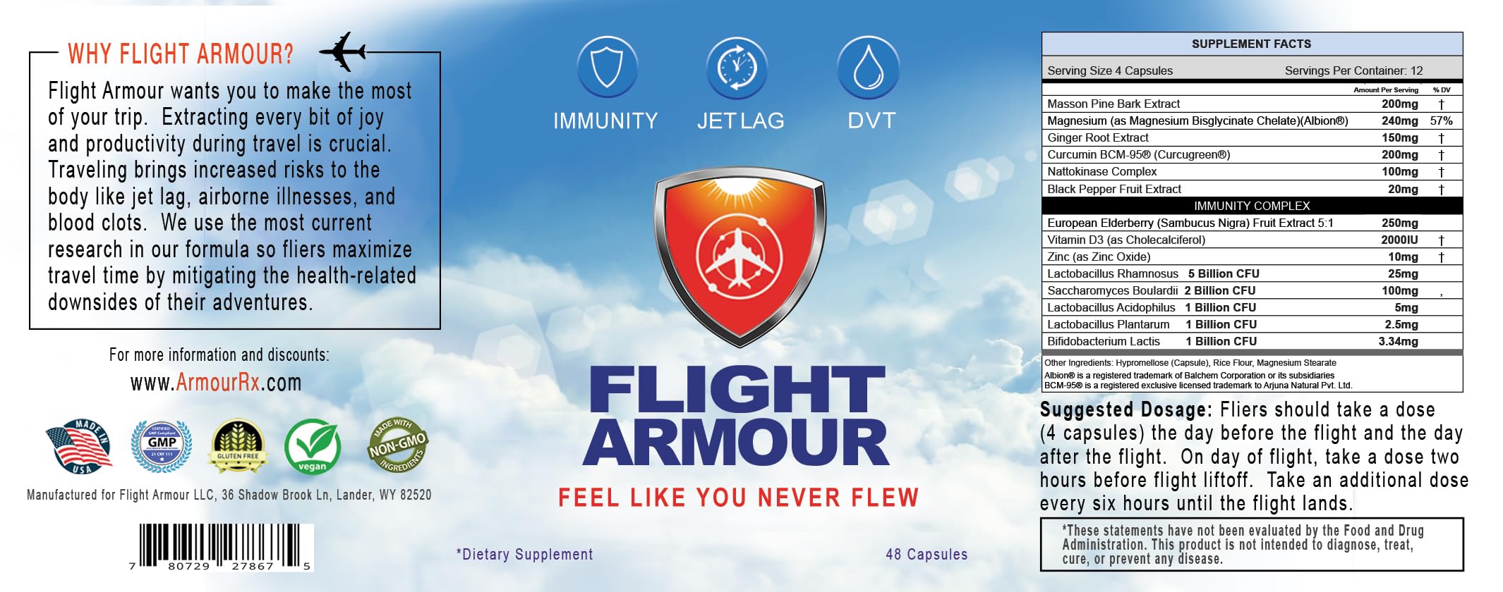 Jet Lag Remedy for Travel | Energy + Immunity + Swelling | Jetlag Relief Pills Based on Science (No Homeopathic) Maximize Vacation or Business Trip - Hailed As Long Airplane Flight Must Haves