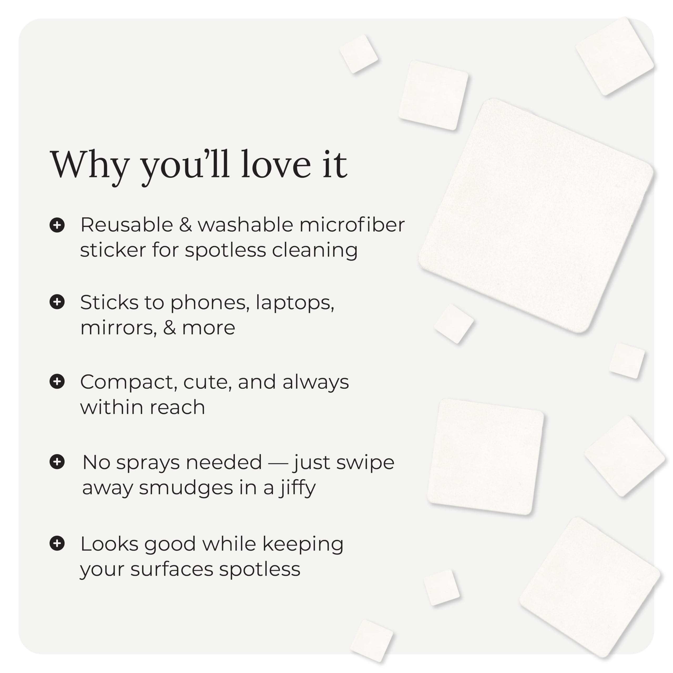 Jiffys Restickable Cleaning Pads – Reusable & Washable Multi-Surface Cleaner for Home & Kitchen, Ivory