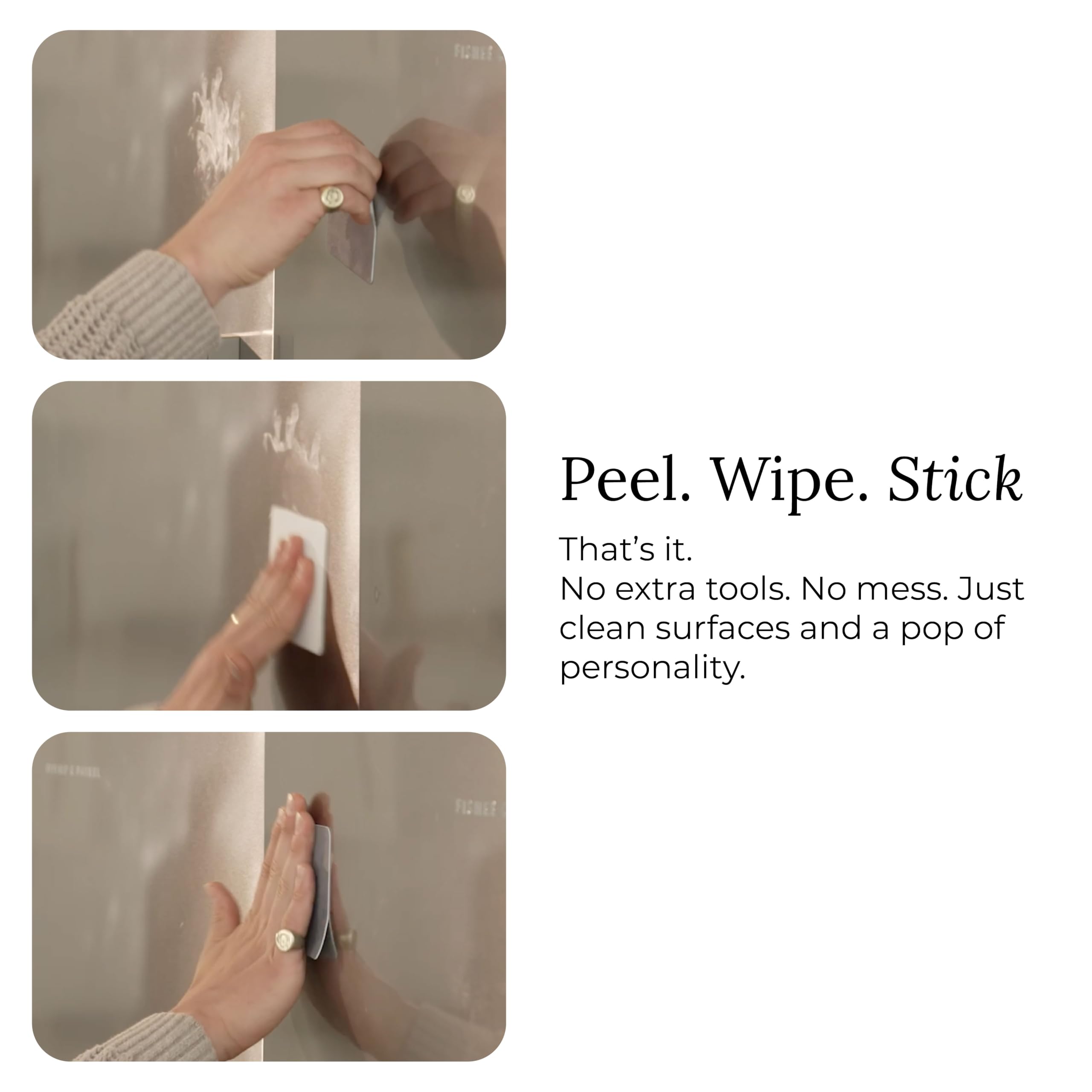 Jiffys Restickable Cleaning Pads – Reusable & Washable Multi-Surface Cleaner for Home & Kitchen, Ivory