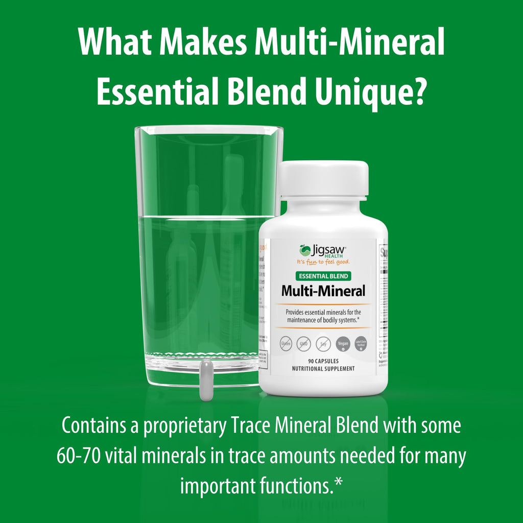 Jigsaw Health Multi-Mineral Essential Blend – 90 Capsules | 90 Servings