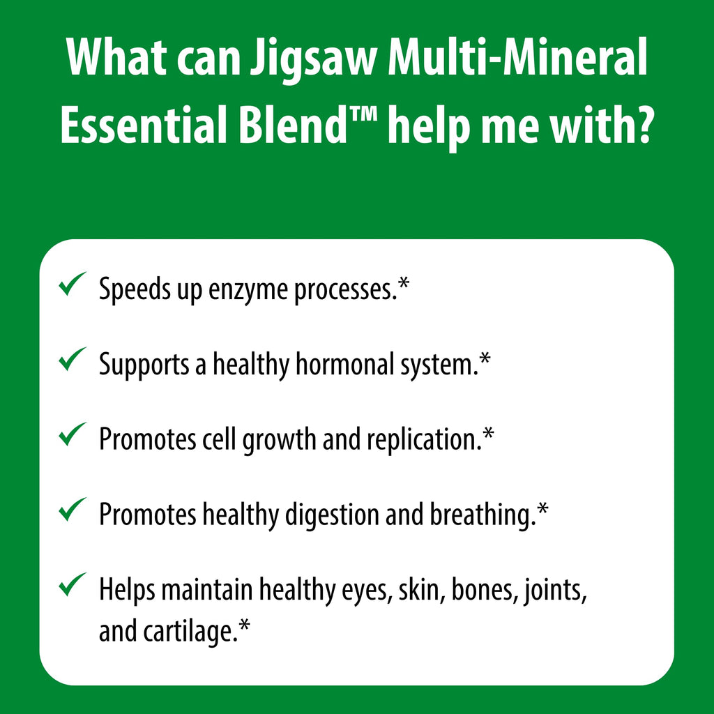 Jigsaw Health Multi-Mineral Essential Blend – 90 Capsules | 90 Servings