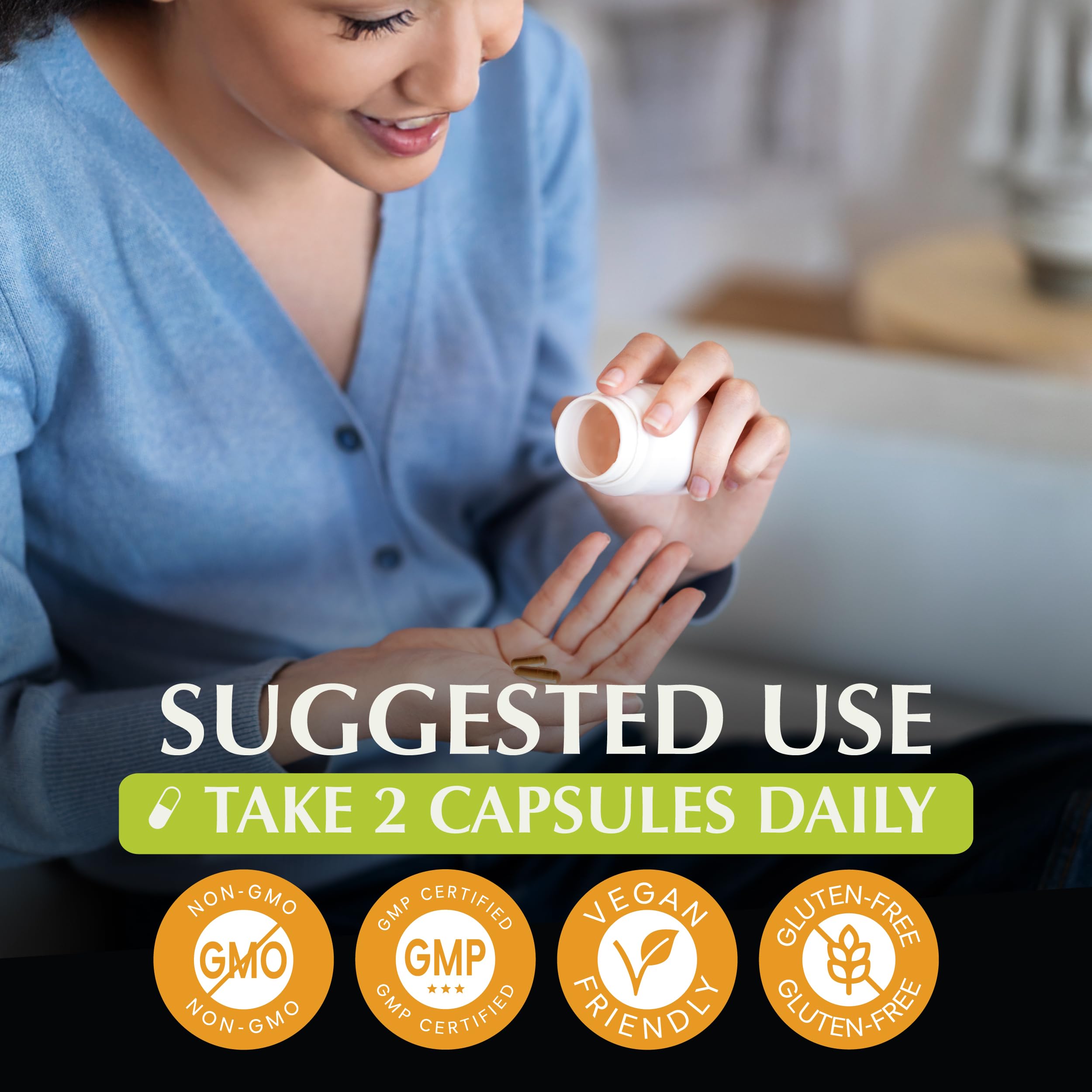 Jiva Botanicals Triphala Supplement – Digestive Health & Immune Support | 60 Capsules