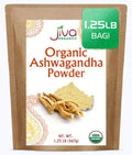 Jiva Organics Ashwagandha Root Powder 20oz – Organic, Raw, Non-GMO, Lab Tested