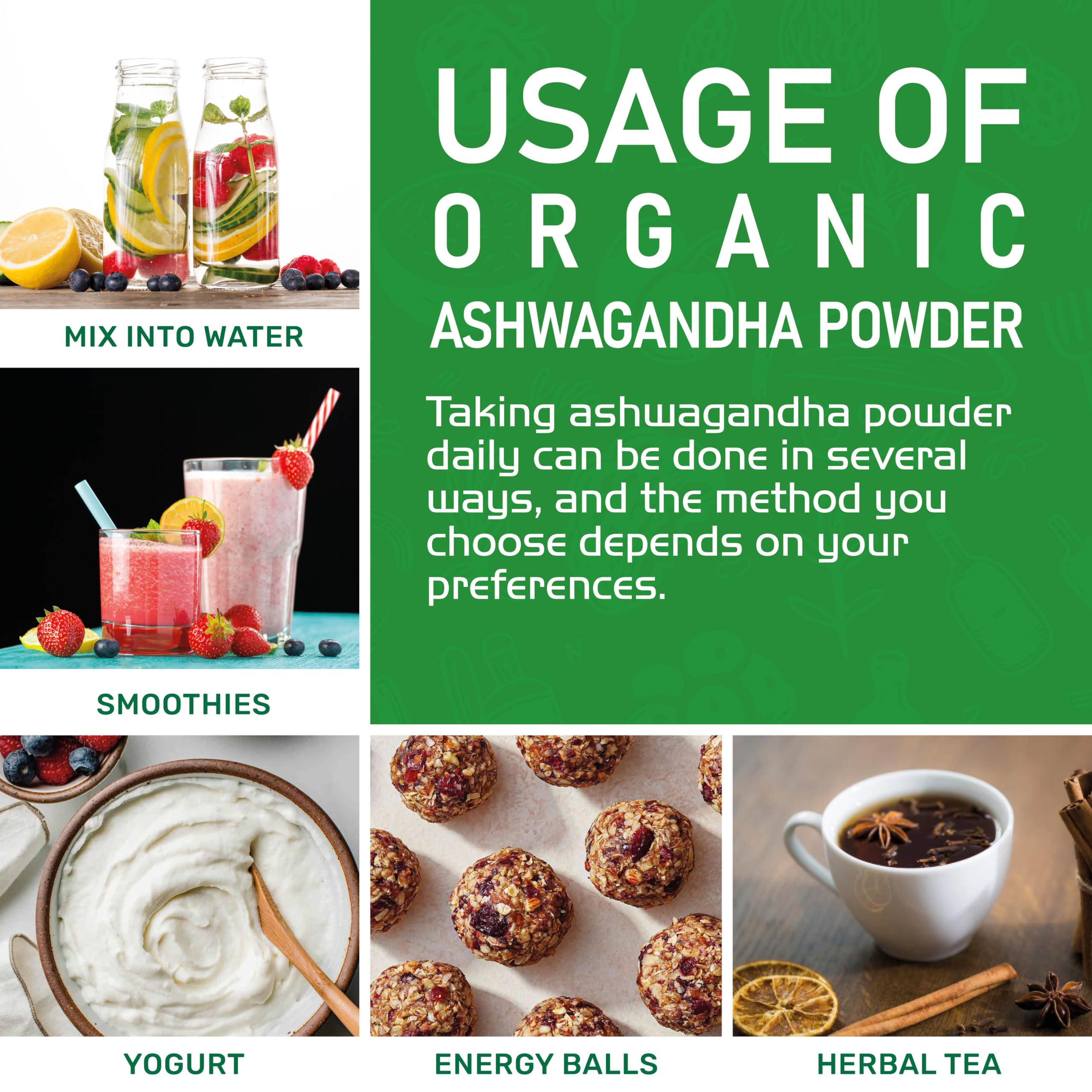 Jiva Organics Ashwagandha Root Powder 20oz – Organic, Raw, Non-GMO, Lab Tested