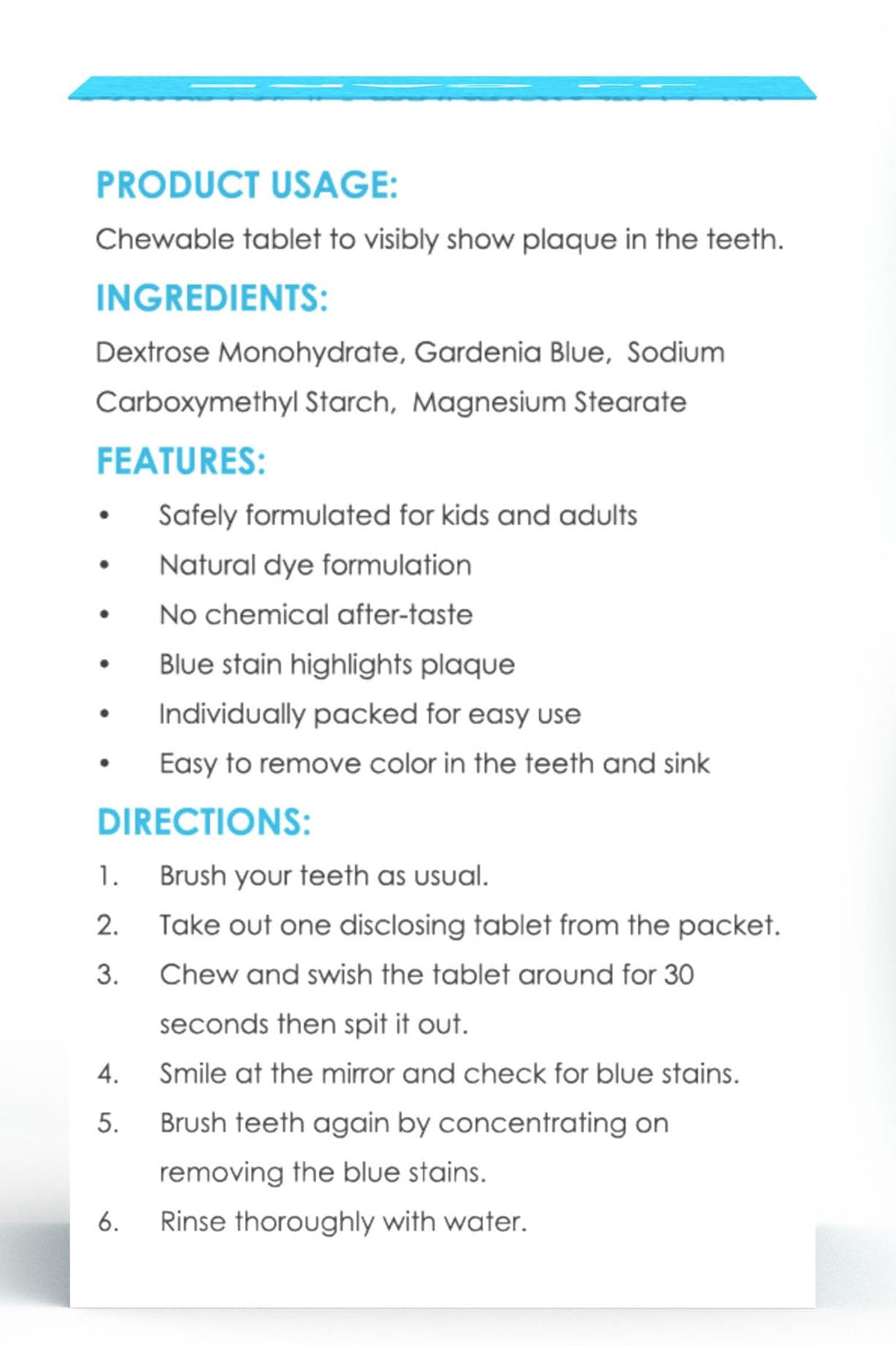 JJ Care Disclosing Tablets – 102 Count, Grape Flavor for Kids