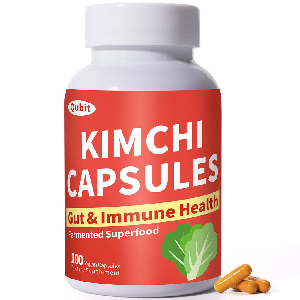 Jkrova Kimchi Capsules – Probiotics & Enzymes for Gut Health | 90 Vegan Capsules
