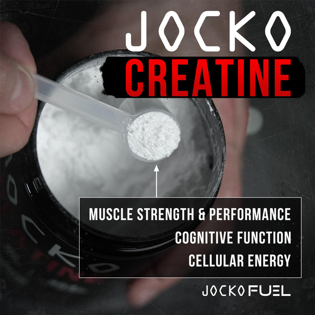 Jocko Fuel Creatine Monohydrate Powder – 90 Servings, 16 oz Jar, Unflavored