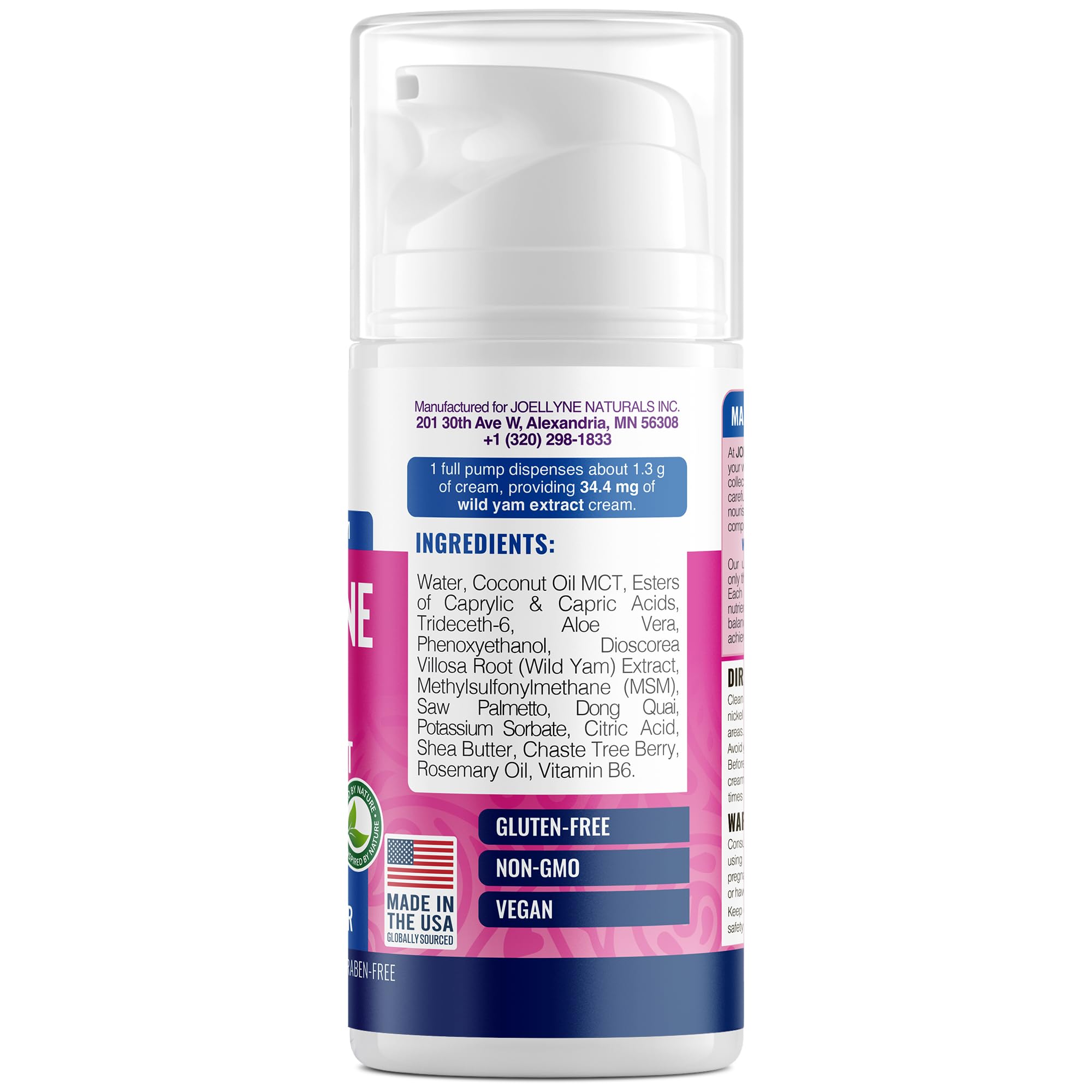 Joellyne Naturals Wild Yam & Dong Quai Cream 3000 mg – 3.4 oz