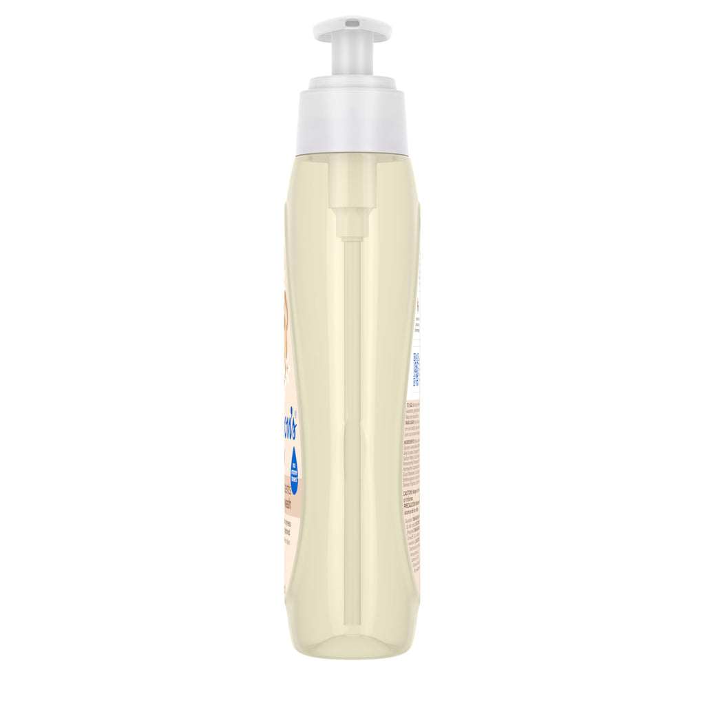 Johnson's Skin Nourishing Moisture Baby Wash – Vanilla & Oat, Tear-Free, Hypoallergenic | 20.3 fl oz