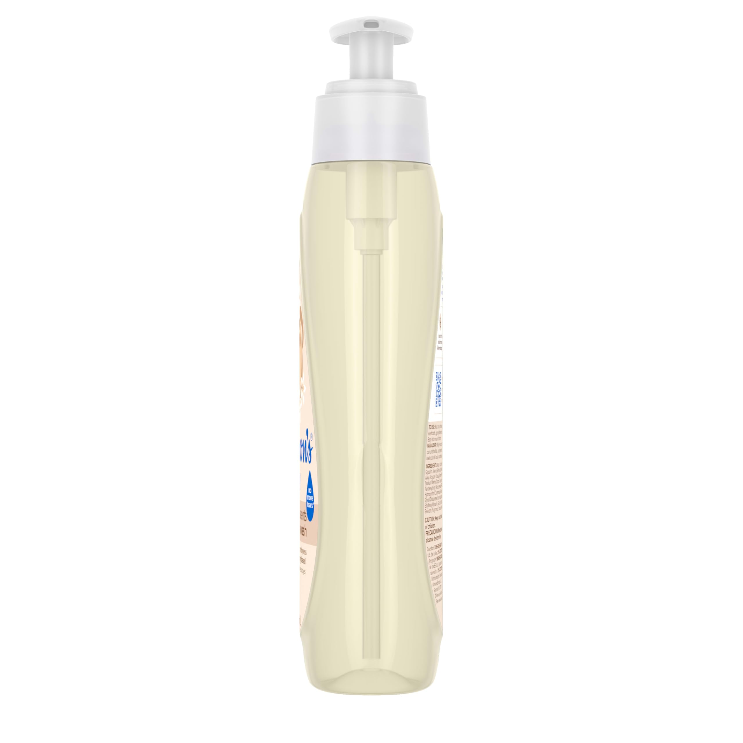 Johnson's Skin Nourishing Moisture Baby Wash – Vanilla & Oat, Tear-Free, Hypoallergenic | 20.3 fl oz