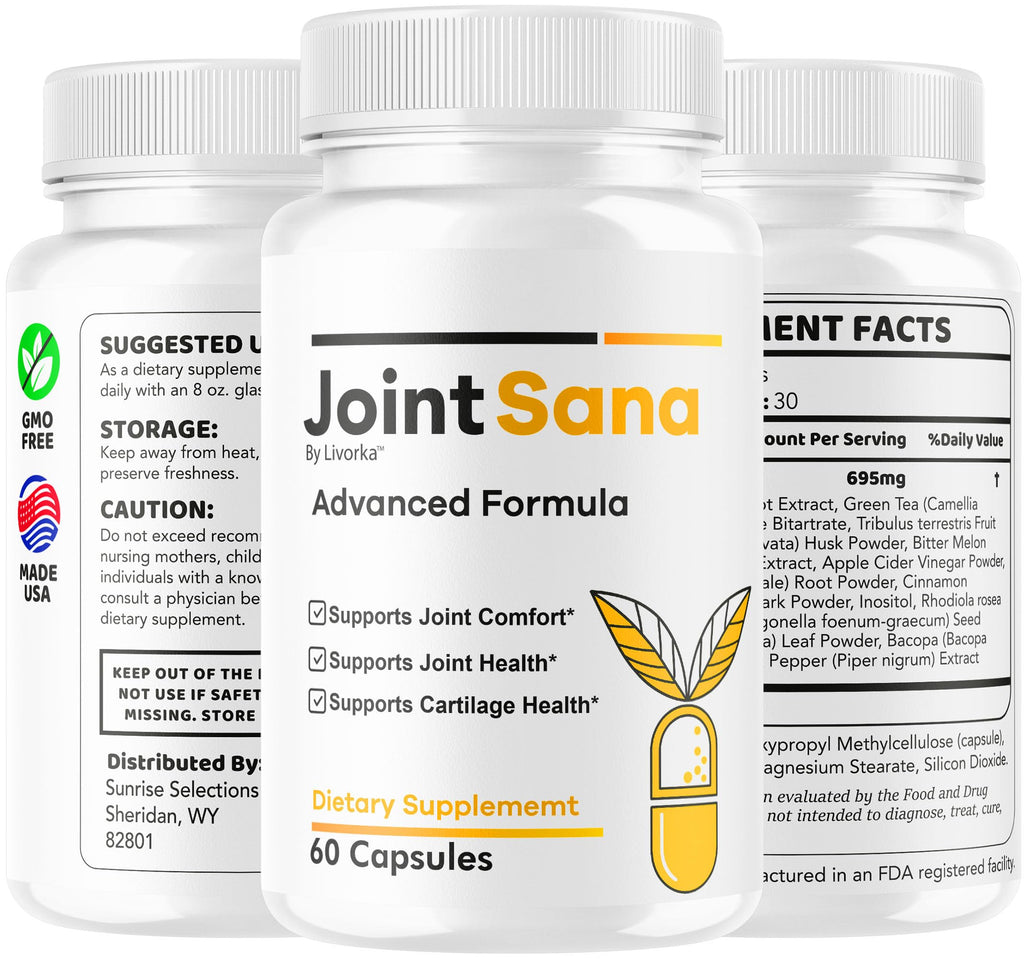 (5 Pack) Joint Sana Capsules – Official JointSana Supplement, 300 Capsules