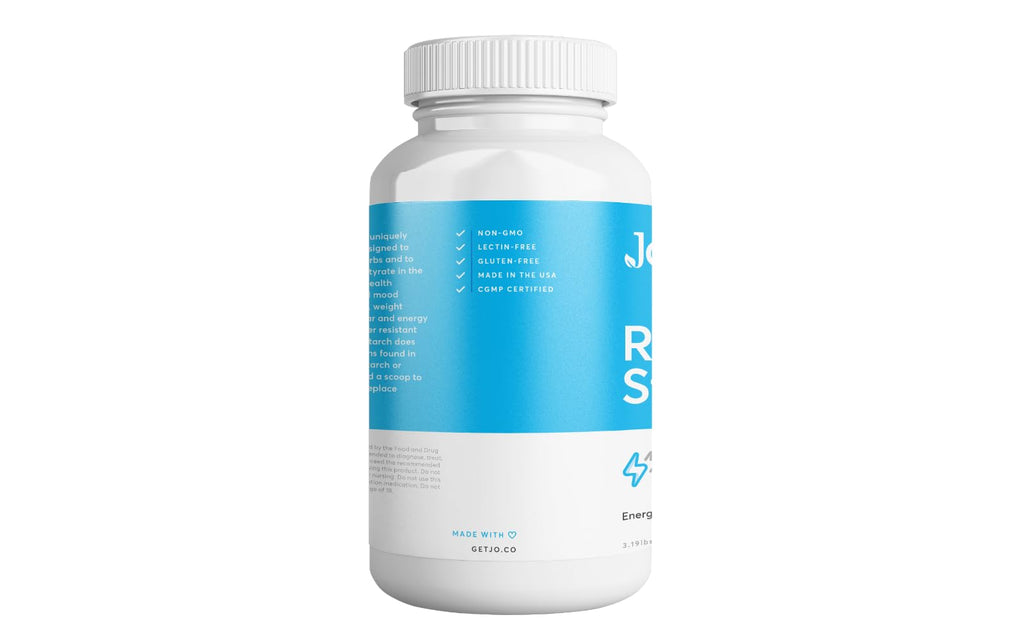 Jo’s Resistant Starch Powder – Premium Maize-Derived, Banana-Free (3LB) | Gut Health & Energy
