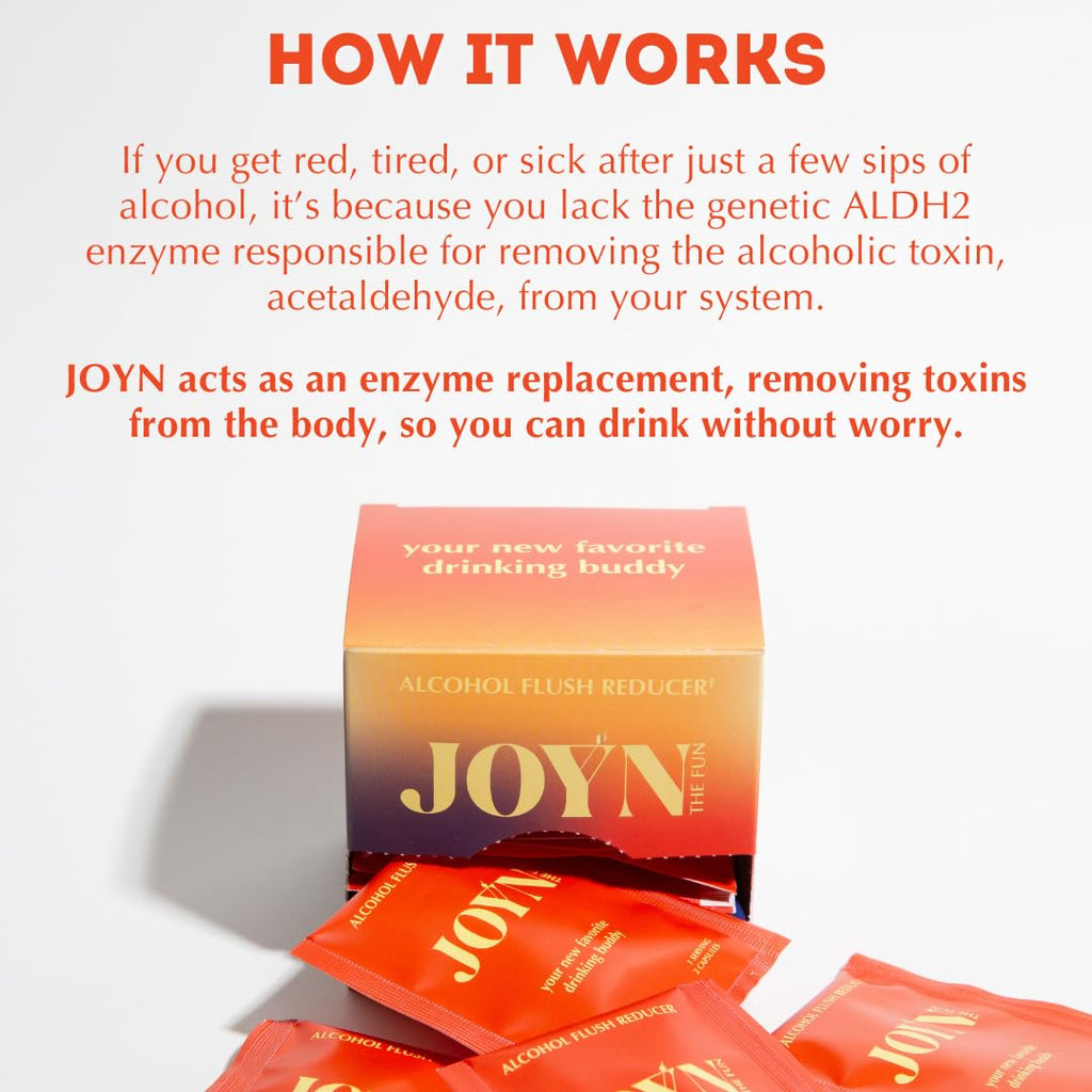 JOYN Alcohol Flush Relief & Liver Support | Detox & Asian Glow | 10 Servings