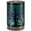 JOYOLO 120ML Metal Diffuser – Tree Pattern, Auto Shut-Off, 7 Color Lights