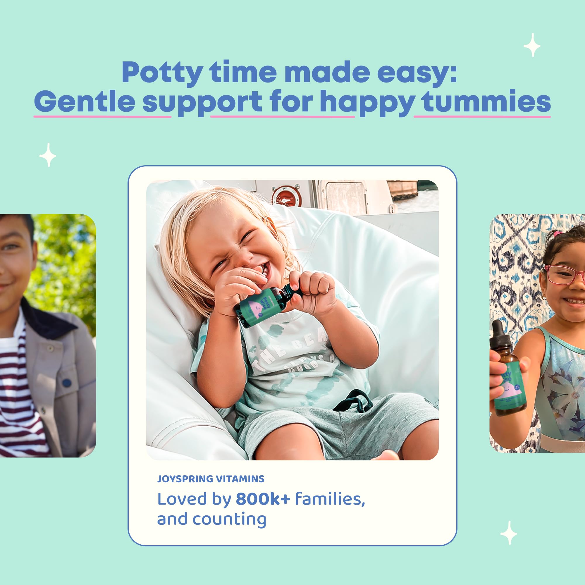 JoySpring Potty Wise Drops — Natural, Gentle Constipation Relief for Kids