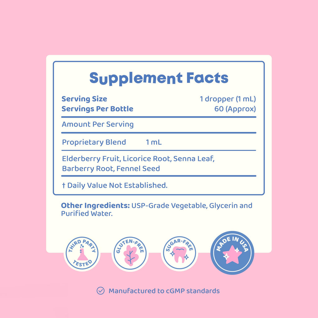 JoySpring Potty Wise – Gentle Digestive Support for Kids with Senna & Elderberry