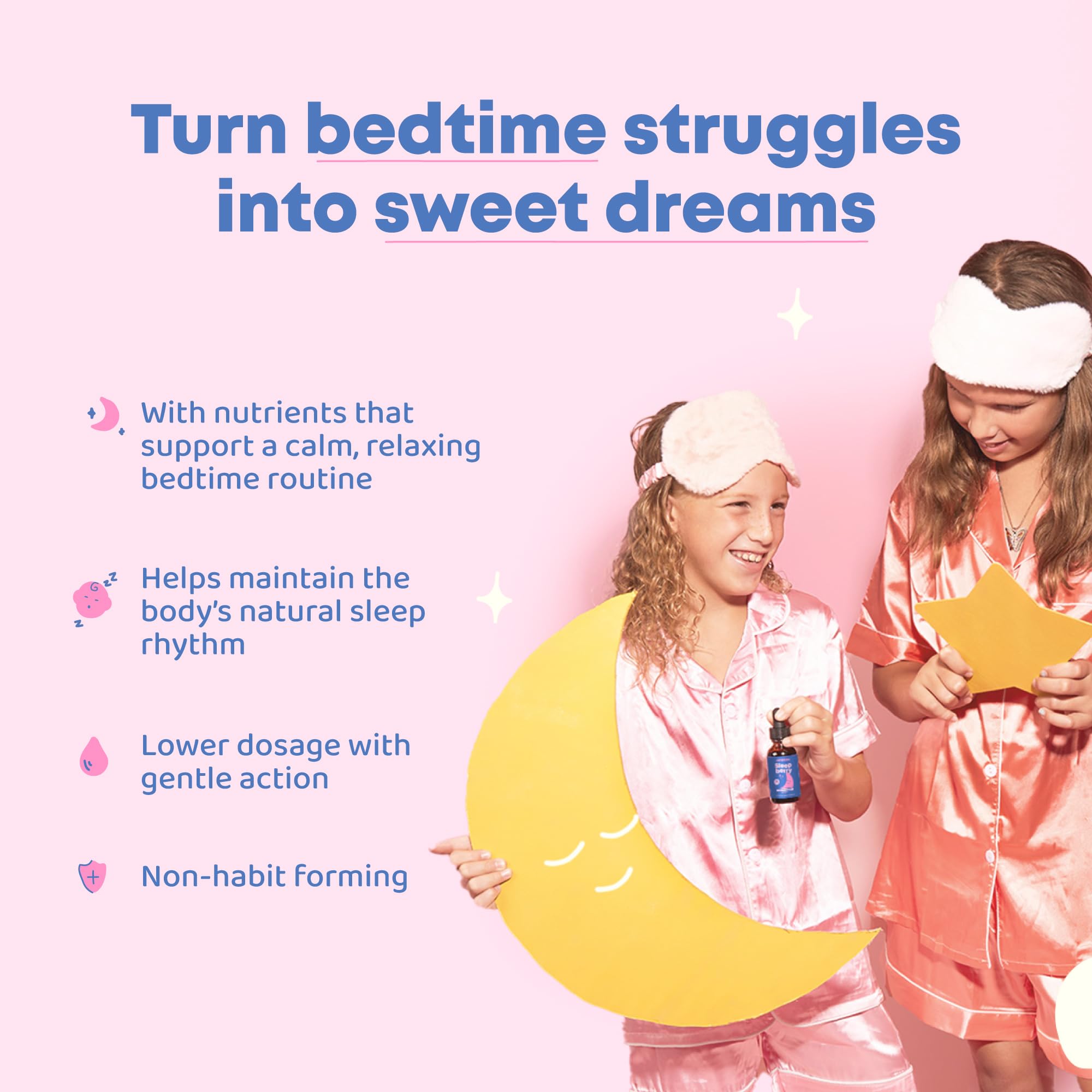 JoySpring Melatonin 1mg for Kids – Sugar-Free Liquid Sleep Support with 5-HTP & L-Theanine