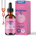 JoySpring Vitamin C Drops for Kids with Elderberry & Zinc – Alcohol-Free Toddler Vitamin C (2 oz, 30 Servings)