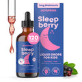 JoySpring SleepBerry Kids Melatonin Liquid — 3mg with D3 & Elderberry, Sugar-Free, 4 fl oz