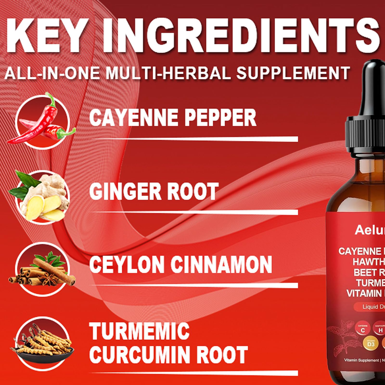 JRR Aeluro Cayenne Pepper Drops - Cayenne Pepper Extract, 60ml (1pc)