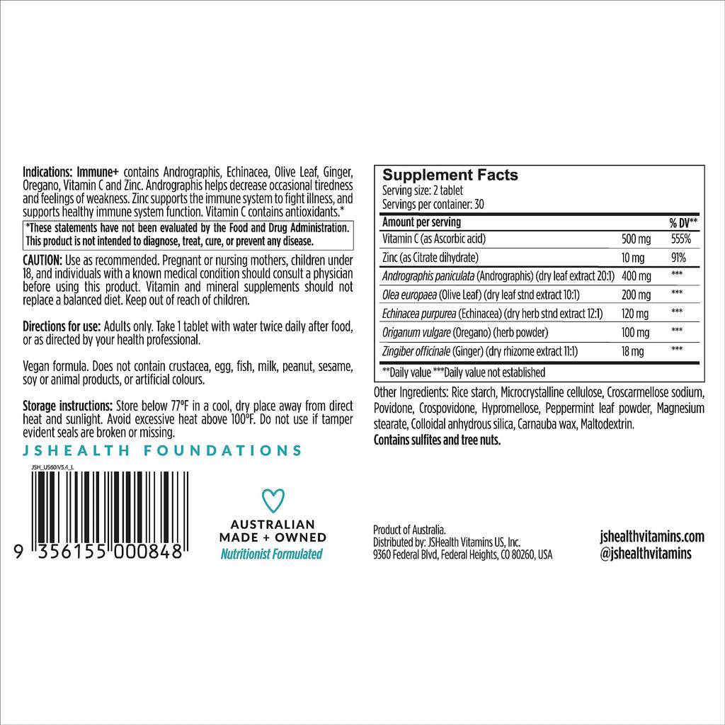 JSHealth Gut Health & Immunity Probiotics – Digestive & Immune Support (30)