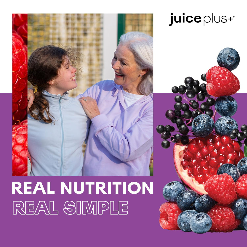 Juice Plus+ Berry Blend Soft Chews – Daily Nutrition from 12 Plants for Adults & Kids (1 Month, 30 Chews)
