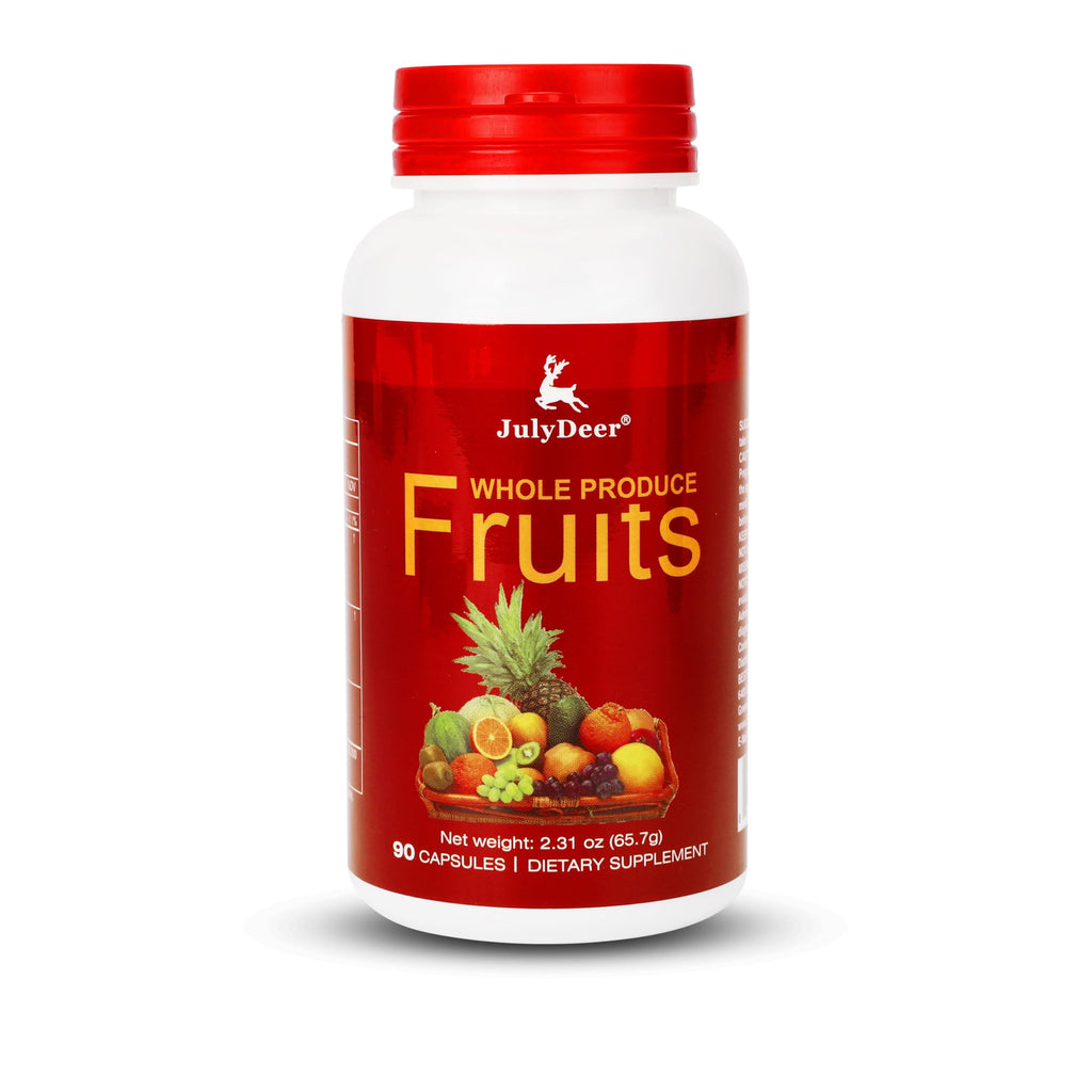 JulyDeer Fruit Supplement – 90 Vegetarian Capsules | 16-Fruit Blend