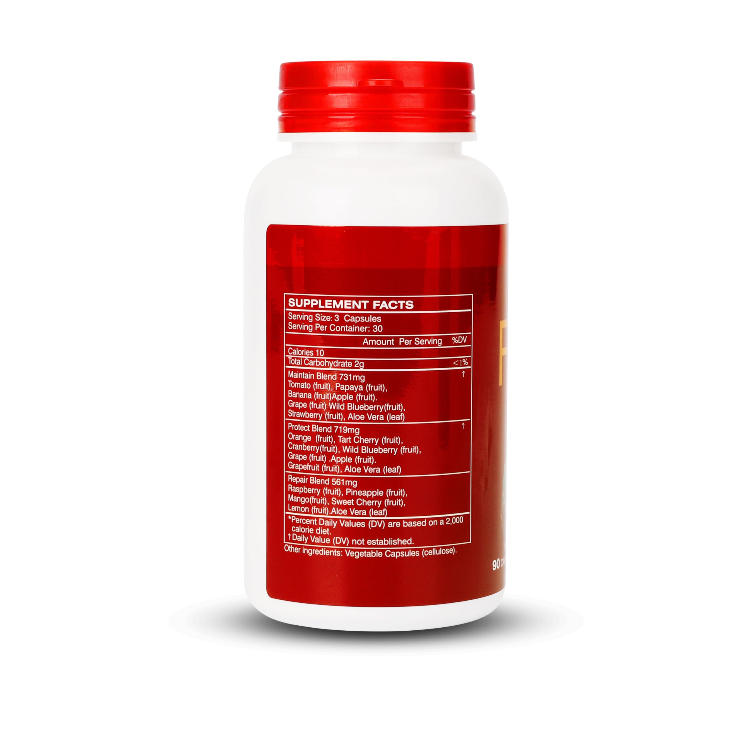 JulyDeer Fruit Supplement – 90 Vegetarian Capsules | 16-Fruit Blend