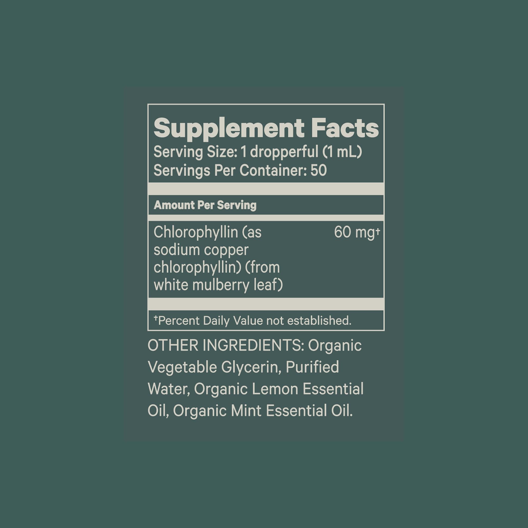 Juna Chlorophyll Liquid Drops – 3X Potency Detox, Energy & Internal Deodorant (Mint-Lemon Flavor)