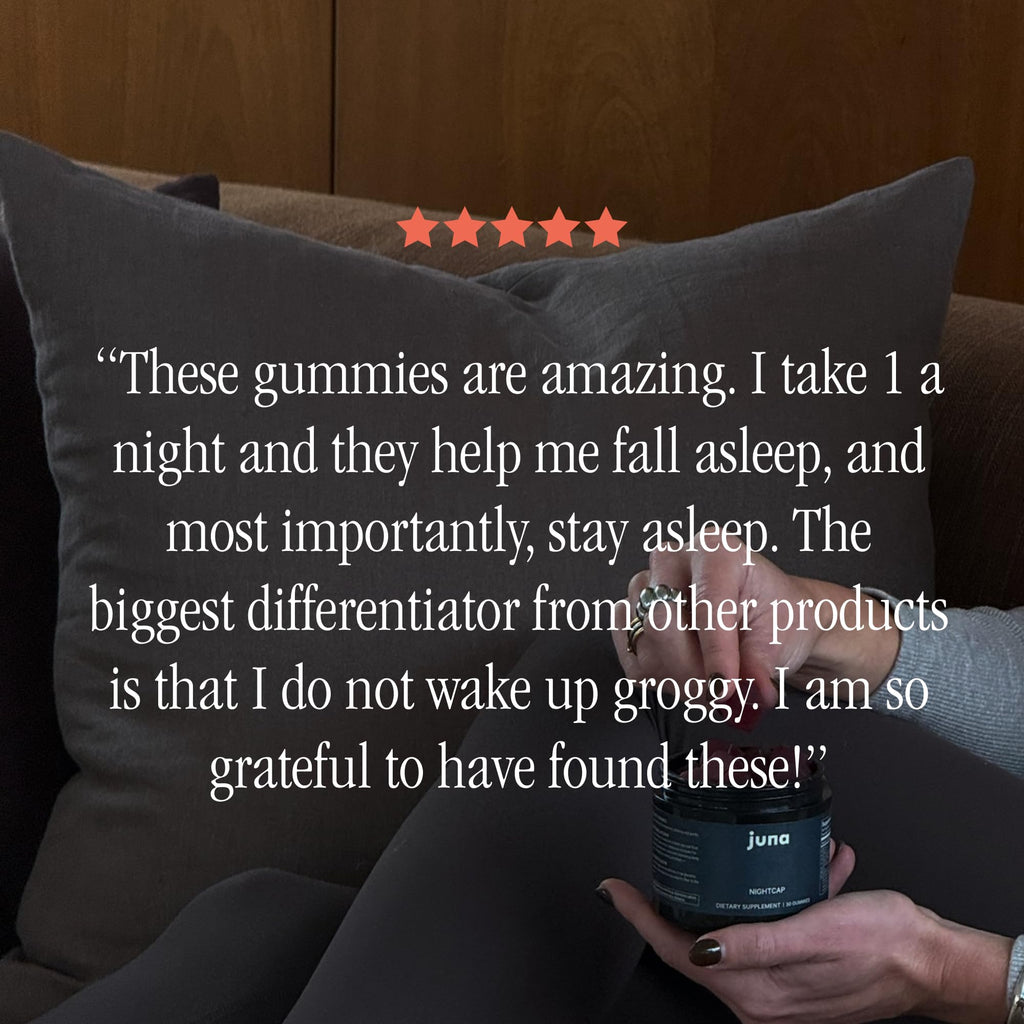 Juna Nightcap Sleep Gummies — Sugar-Free, All-Natural Sleep Aid with Low-Dose Melatonin