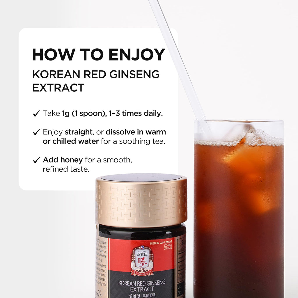 JUNG KWAN JANG Korean Red Ginseng Concentrated Extract 120g | Premium Korean Ginseng Roots