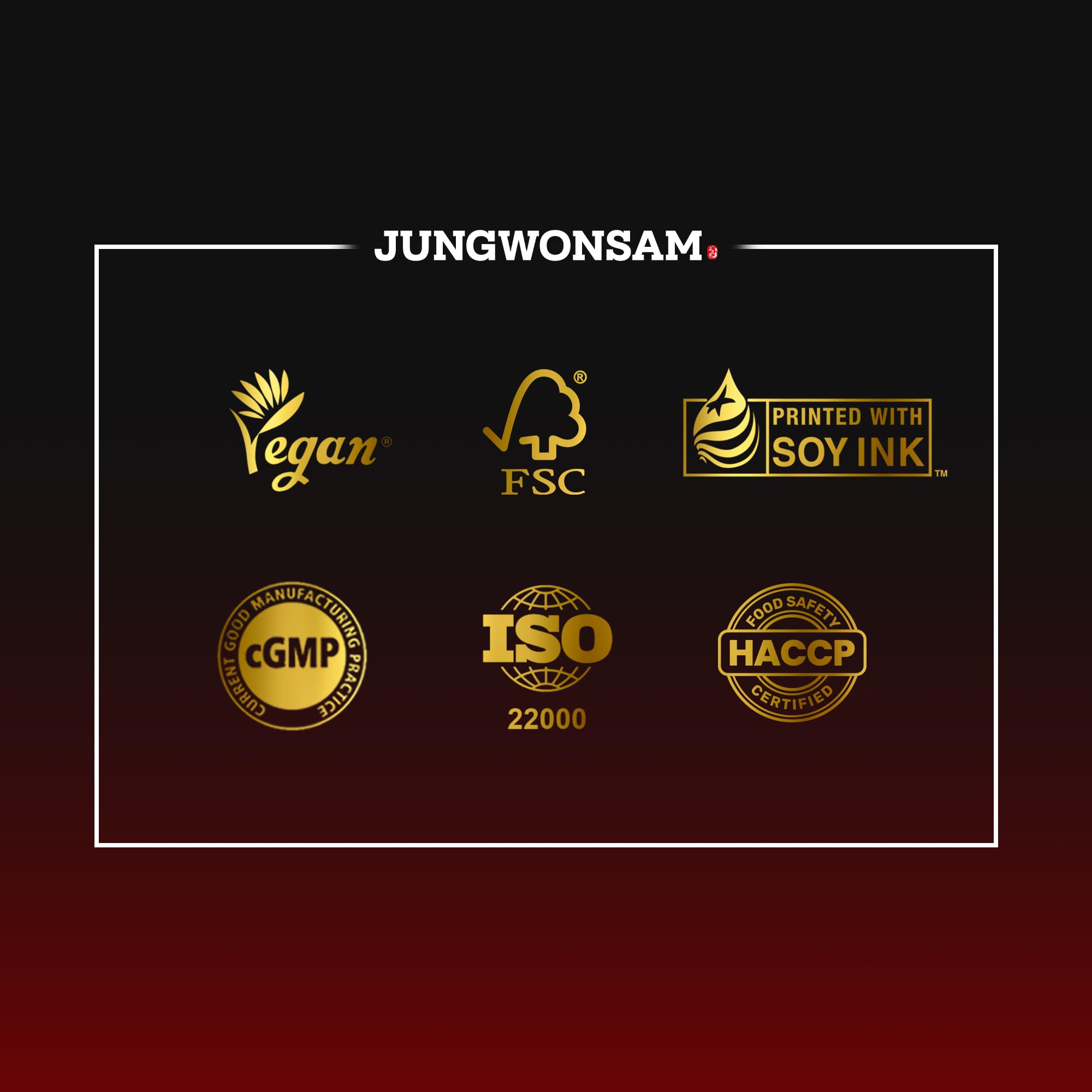 JUNGWONSAM 6-Year Korean Red Ginseng 365 | 100 Sticks | Vegan | 7mg Ginsenosides Per Stick | 100-Day Supply