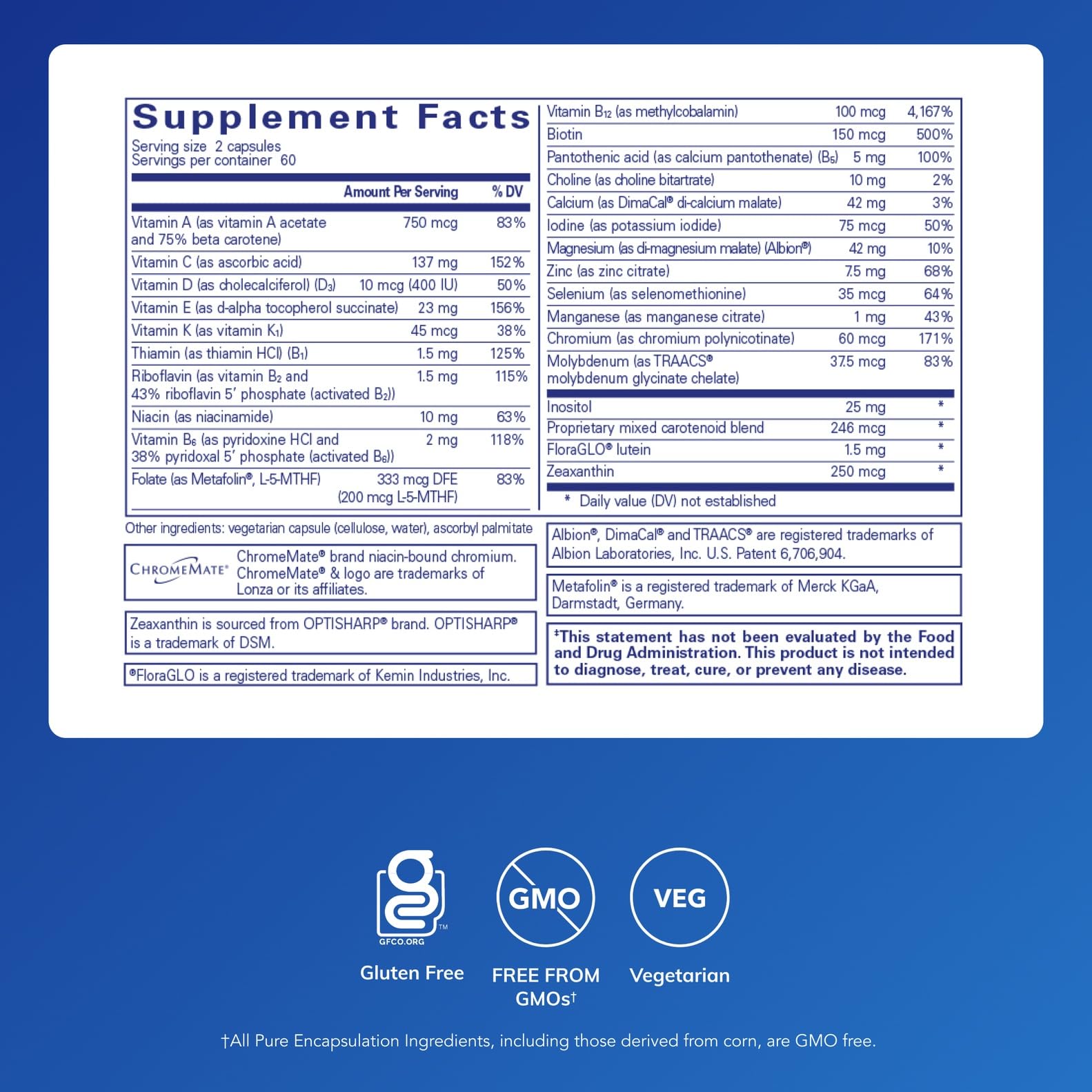 Pure Encapsulations Junior Nutrients – Kids & Teens Multivitamin (No Iron)