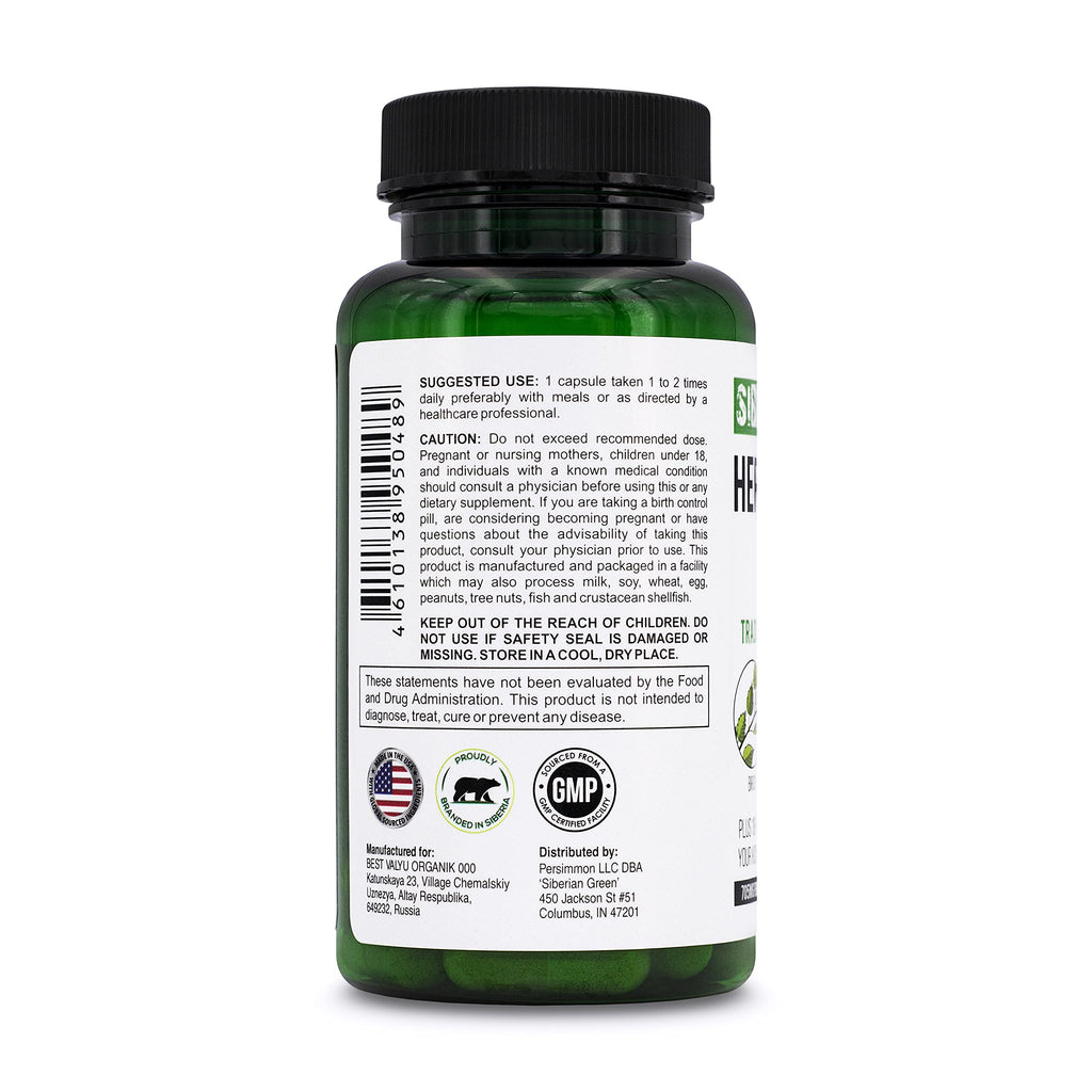 Siberian Green Kidney Detox 60 Capsules – Cranberry, Birch & Juniper Traditional Siberian Formula