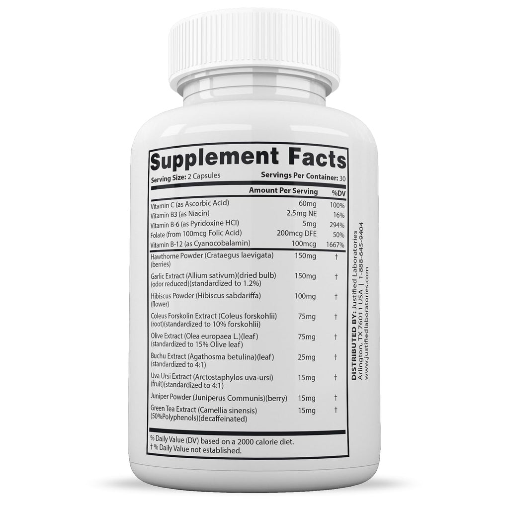 Justified Laboratories 2 Pack Blood Balance Advanced Formula 620MG - 120 Capsules